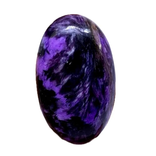 Charoite naturelle cabochon ovale, la pierre précieuse idéale pour offrir un bijou