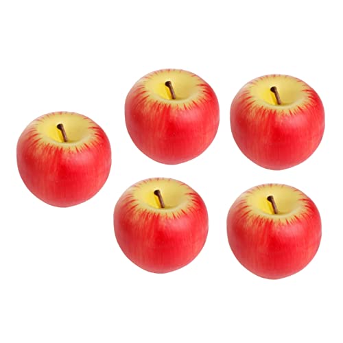 FOMIYES 5pcs Large Size Artificial Candle Realistic Christmas Fruit Simulation Candles with Box for Parties