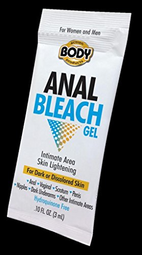 Body Action Anal Bleach Skin Lightening Gel, 0.1 Ounce Packet