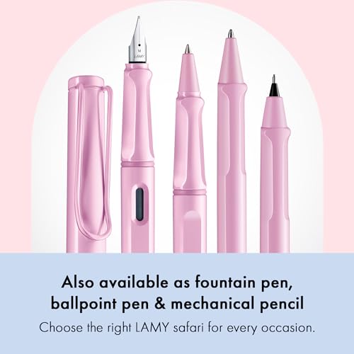 Image of Lamy AL-Star Light Rose Roller Ball Pen with Medium M63 black refill