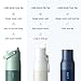 LARQ Twice as Nice Set Bottle Swig Top 34oz - Insulated Stainless Steel Water Bottle With Built-In Silicone Handle, Eucalyptus Green & Luberon Lavender