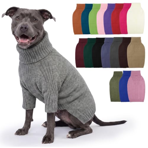 IECOii XL Dog Sweater, Winter Doggy Clothes for Medium Dogs Girl Boy