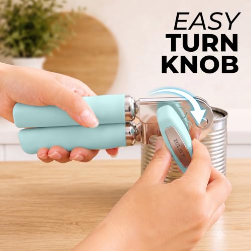 Image of Zulay Kitchen Stainless Steel Swing Open Manual Can Opener Comfortable Grip