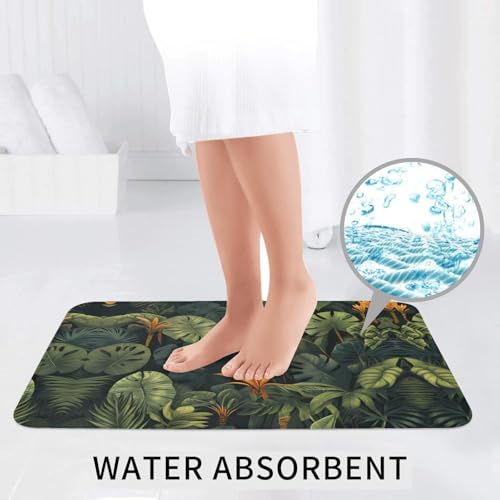 Tapis de bain antidérapant facile à nettoyer pour sol sec devant le lavabo