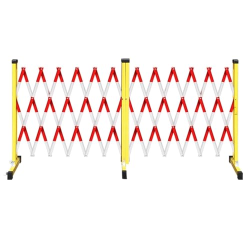 Barricade pliante rétractable 1.2x9m pour sécurité routière - 2