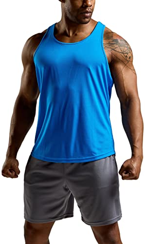 ATHLIO Men's Dry Fit Muscle Workout Tank Tops, Y-Back Bodybuilding Gym Shirts, Athletic Fitness Tank Top2