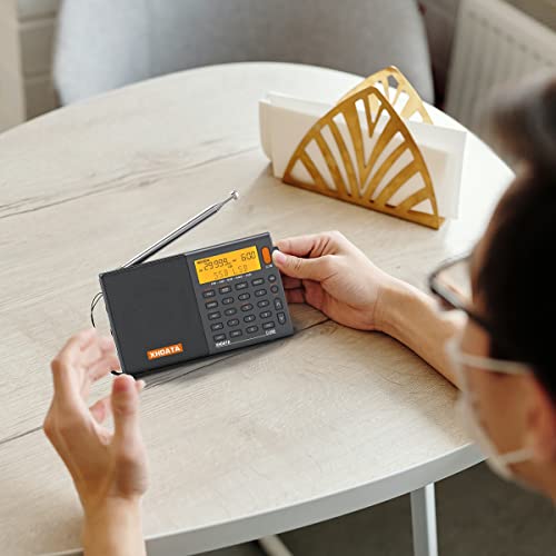 undefined XHDATA D-808 ポータブルラジオ FM AM SW LW ワイドFM エアバンド SSB BCL DSP RDS ポケットラジオ 防災 高感度 小型 電池式 充電式 スリープ機能付き 目覚まし時計 日本語説明書付き の商品画像 4