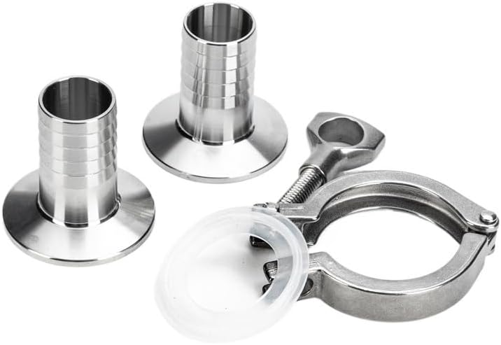 304 Stainless Steel Quick-Assembly Chuck clamp Set, Water Pipe Skin Joint, Four-piece Combination Joint(DN6-50.5)
