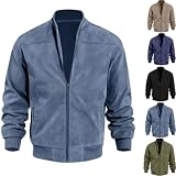 Tissu : ces vestes en daim synthétique pour homme sont fabriquées en tissu polyester doux et respirant, adaptées pour un port tout au long de la