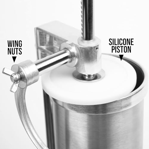 Machine à embosser les saucisses verticale à 8 entonnoirs et piston en silicone - 7