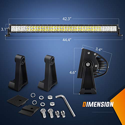 Image of Nilight LED Light Bar 42Inch 240W Spot Flood Combo Driving Lamp Roof Bumper Off Road Lights LED Work Light Pods for Trucks Pickup SUV ATV UTV Boat 4x4 Van Camper