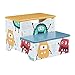 Relaxdays Sgabello per Bambini, Rialzo con 2 Scalini per Cameretta, Bagno, Alto 25 cm, Design Decorativo, MDF, Colorato