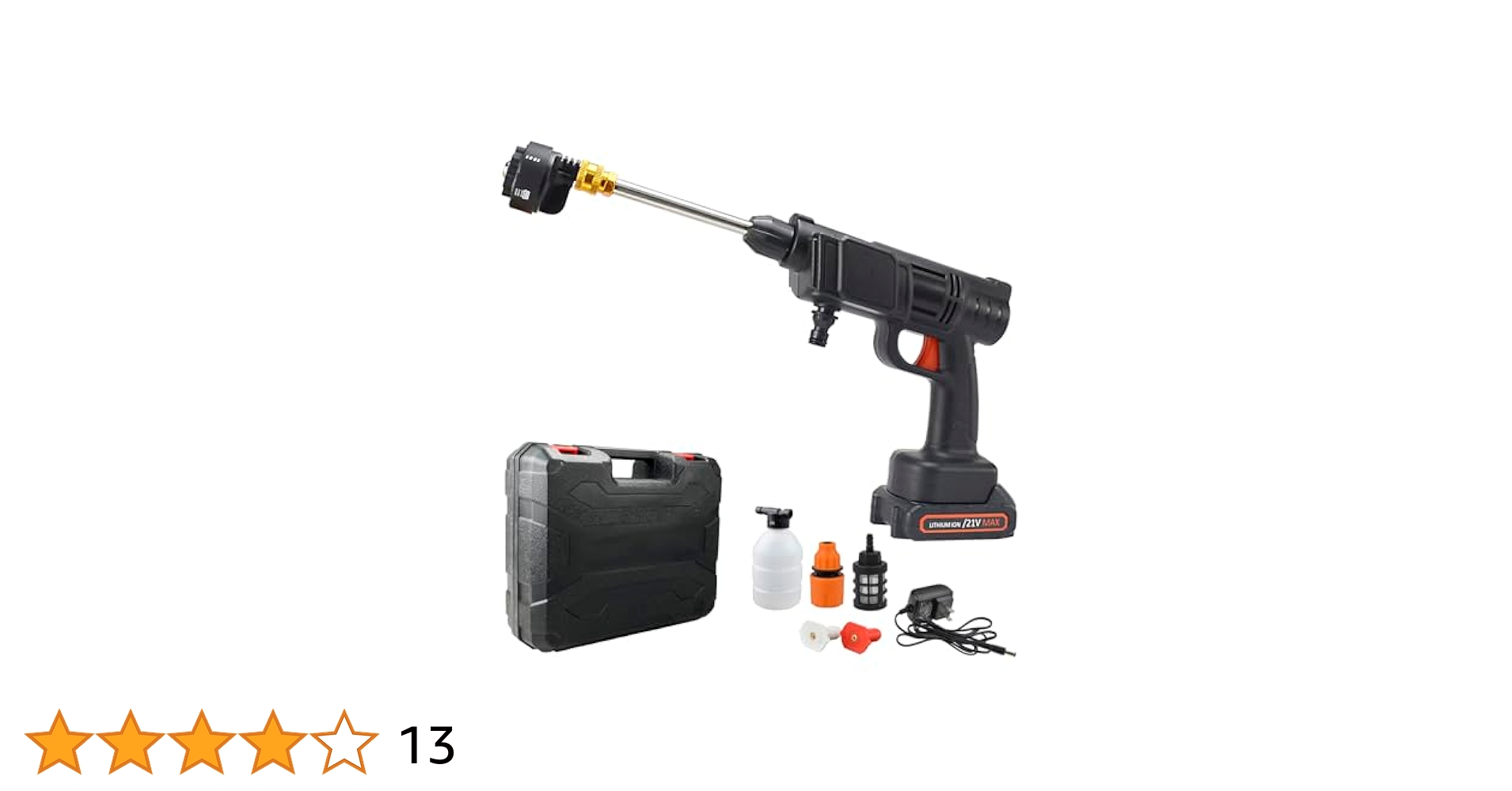 Amazon | 高圧洗浄機 コードレス 充電式 6in1ノズル 21V