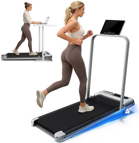 Walking Pad Treadmill for Home Office, Portable Under Desk Treadm...