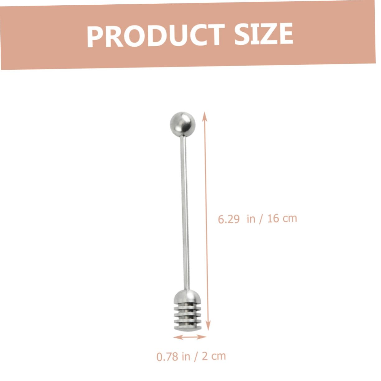 Honey Blender Honeycomb Wand Jam Stirring Rods Honey Supplies Honey Spoon Jam Stirrer Honey Wand Supplies Honey Sticks Honey Stirrers Jam Stir Wands 304 Stainless Steel Silver HOLIDYOYO