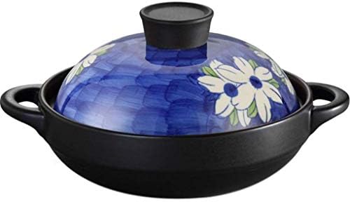 MYYINGBIN 27.5cm Moroccan Tagine Pot Ceramic Casserole Slow Cooker High Temperature Resistance Stewpot Suitable for Oven Gas Stove Microwave Oven Electric Ceramic Stove
