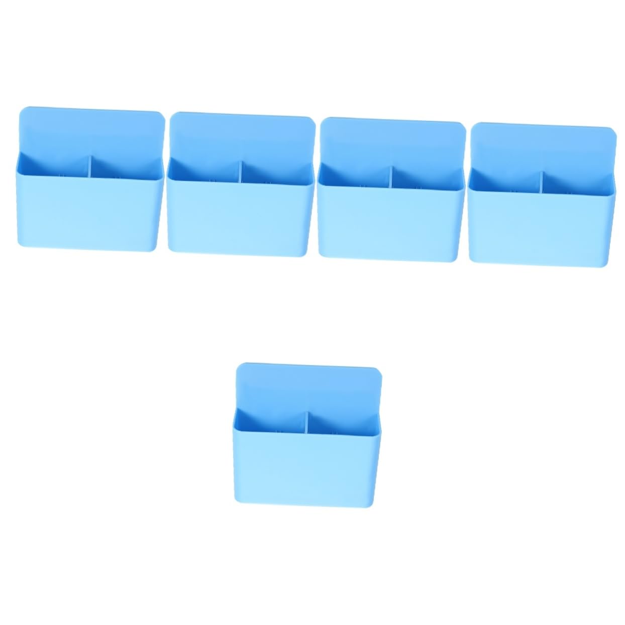 Artibetter 5 Pezzi scatola portapenne organizzatore magnetico portapenne per lavagna magnetica da esposizione porta segnapunti da parete Titolare di secchi segnali addominali Blu