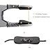 Clip on Lamp Pinkiou Desk Lamp with Clamp for Night Reading Nail Art Makeup Salon LED USB Book Light Clip Clamp Lamp 360°Flexible Gooseneck Bed Lamp 3 Color Models