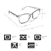 HUOZHI Fashion Square Blue Light Blocking Glasses - Clear Computer & Gaming Glasses for Women and Men