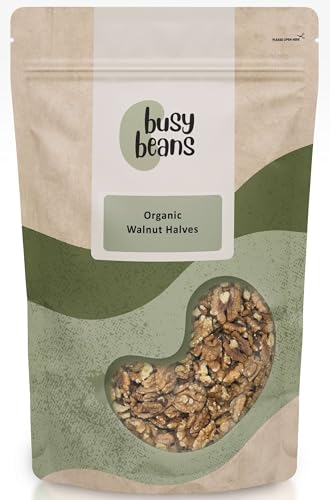 Organic Walnut Halves - Certified Organic - by Busy Beans Organic (500g)