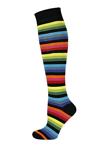 Image of Mysocks Unisex Extra Fine Combed Cotton Rainbow Socks | Seamless Toe | Reflect Your Style | Make Your Steps Enjoyable