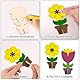 12 Stück Blumen Holzbastelsets für Kinder, Bastelset Kindergeburtstag, Holz Basteln, Blumen aus Holz, Gestalten und als Dekoidee (Style 2)
