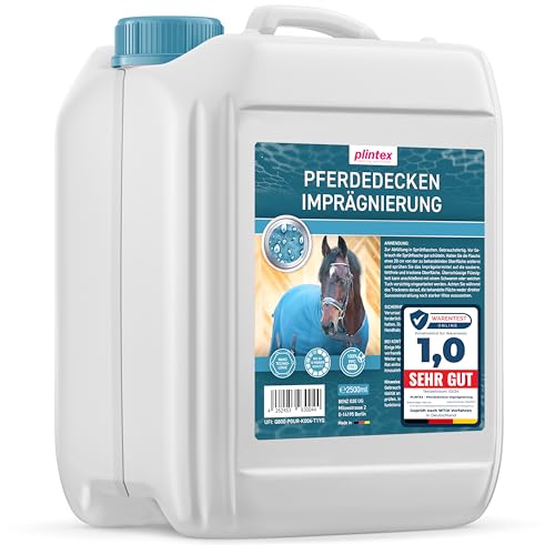 PLINTEX® 2.5 L Horse Blankets Waterproofing Spray for Horses Outdoor Blanket, Rain Cover I Horse Accessories