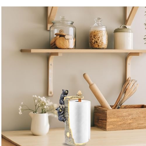 Portarrollos de cocina oso negro BestGiftEver, el regalo ideal para un hogar rústico 8