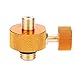 RiToEasysports Gas Head Adapter, Metal Gas Adapter Mini Portable Copper Gas Cylinder Converter for Middle High Pressure Gas Converter