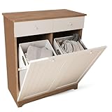 RANGEMENTS INTÉGRÉS – 2 tiroirs spacieux pour organiser vos accessoires et produits du quotidien dans la salle de bain ou la buanderie