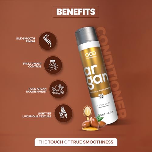 Image of QOD Professional Argan Conditioner 300Ml | Sulphate Free | Sodium Chloride Free, All, 1 Count