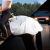 Harrison Howard FocalMax Super Hallo-Vis Reflektierende Sicherheits-Viertelblatt Pferd Übung Dunkel wesentlich (L)