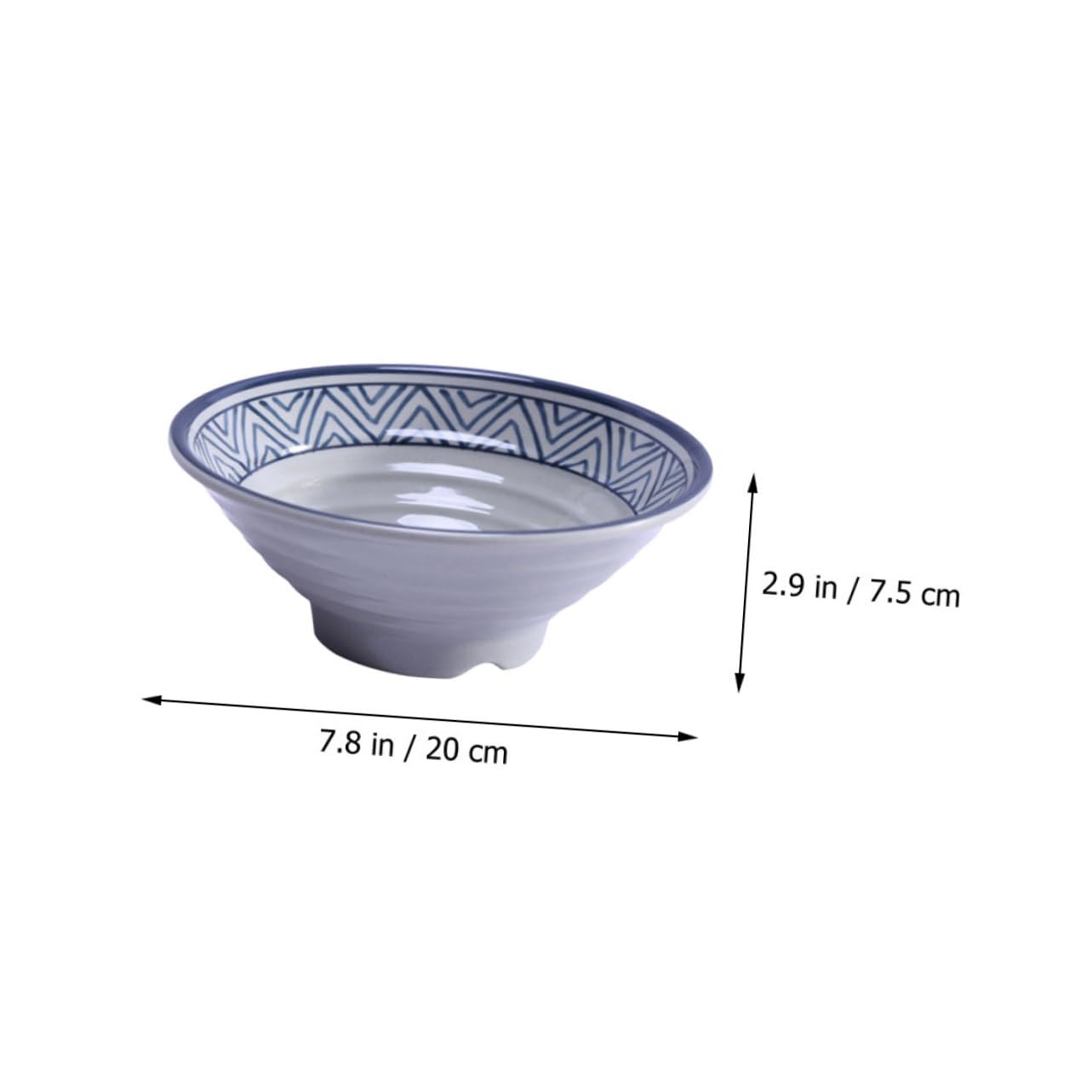 STOBAZA Large Ramen Bowl Pc Metamine Soup Bowl for Rice Noodles Salads Pasta Fruit