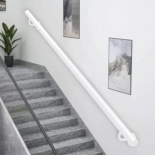 Main courante barre d'appui murale industrielle en fer forgé escalier intérieur 3 mètres