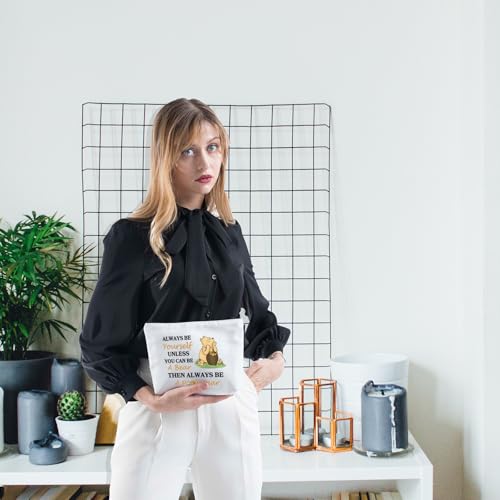 Honey Bear Makeup Bag Magic Kingd*m Gift Catartoon Character Quote Makeup Bag Honeys Bear Gift Bear With Honey Pot Bag (P Bear)3