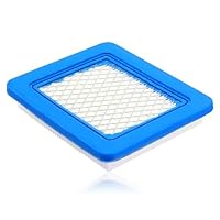 VooGenzek 1 Stück Luftfilter Rasenmäher, 491588S Rasenmäher Luftfilter Ersatz, Luftfilter-Kartusche, Kompatibel mit Briggs & Stratton 491588 491588S 4915885 399959 PT15853 Flat Air Cleaner