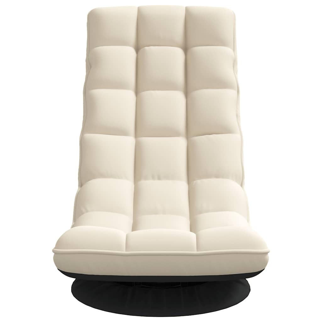 vidaXL Silla giratoria de Suelo de Lino 70x51x79 cm, Silla giratoria, Silla de Juego de Piso, Silla de Piso Plegable, sillón reclinable Giratorio