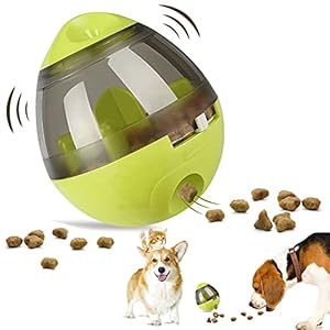AIBOONDEE-Automatic-Pet-Slow-Feeder-Treat-Ball-Cats-Dog-Toy-for-Pet-Increases-IQ-InteractiveFood-Dispensing-Ball-Slow-Feed-Bowl-Tumbler-Design-Ball-for-Puppy-Small-Medium-Cats-Dogs-Pets Dog Toy for Pet Increases IQ Interactive