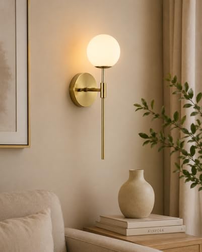 Image of Royal Diamond Surface Mounted Glass Uplight Wall Lamp. Golden, (Bulb Not Included)