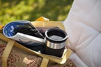 Bestron Kaffeemaschine mit Isolierbecher, Camping Kaffeemaschine für gemahlenen Filterkaffee, kleine Kaffeemaschine für 2 Große Tassen, 750 Watt, Farbe: Schwarz/Silber – Ansicht 6