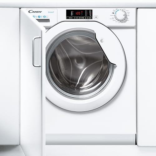 CANDY CBW 49D1W4-80 Integrated Washing Machine, 9kg Load, 1400RPM, White - B rated
