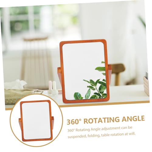Miroir de Maquillage Pliable en Bois pour Bureau et Table - 3