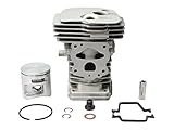 kolben husqvarna 550 xp  SECURA Kolben + Zylinder Ø44mm kompatibel mit Husqvarna 445 Motorsäge