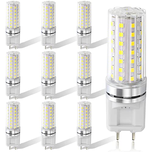 TPMAFF G12 LED Lampe,10W 1500LM,G12-Bi-Pin-Sockellampe,G12-Metallhalogenidlampe 100W Halogen-Ersatz,G12 LED Warmweiß3000K,Naturweiß4000K,Kaltweiß6000K,AC 85V-265V Nicht Dimmbar Glühlampe (10-Stück)
