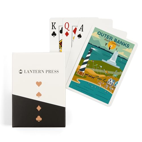 52 Naipes de Poker Outer Banks North Carolina Geométricos