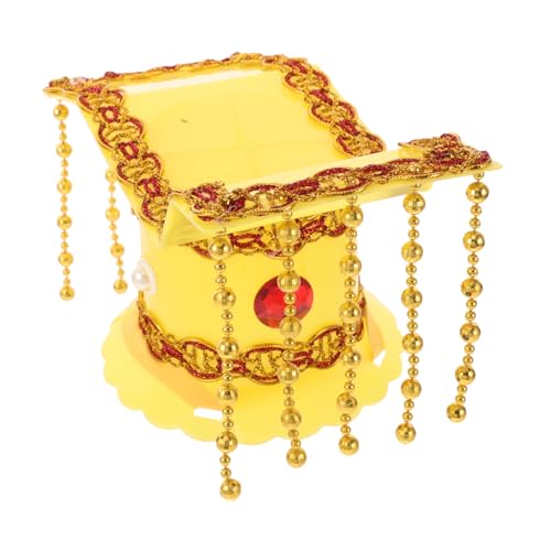 Didiseaon Ncient Chinese Emperor Costume Hat Styling Accessory Asian Historical Hat for Cosplay Parties -  F1M107150LBLI