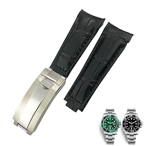 Bracelet montre cuir incurvé 20mm, finissez-en avec le vide du boîtier