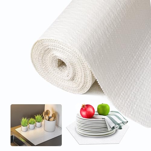 Comparison: Best Material For Kitchen Cabinets 7 Beautysaid Shelf and Drawer Liner for Kitchen Cabinet, Non Adhesive Non Slip Shelf Paper Waterproof Washable Thickened for Dresser Pantry Shelve Bathroom Protector Liner(White,12 in x 10 FT)