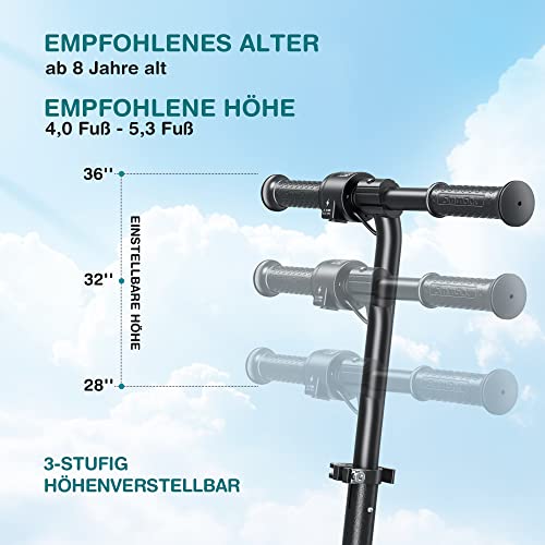 Elektroroller SmooSat E9 Pro mit Regenbogenlicht für Kinder