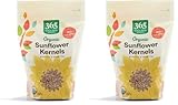 365 by Whole Foods Market, Organic Roasted Unsalted Sunflower Kernels, 12 OZ (Pack of 2)